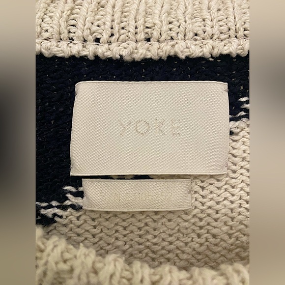 YOKE Tokyo crewneck cotton sweater SZ 3/ US L - Picture 4 of 5